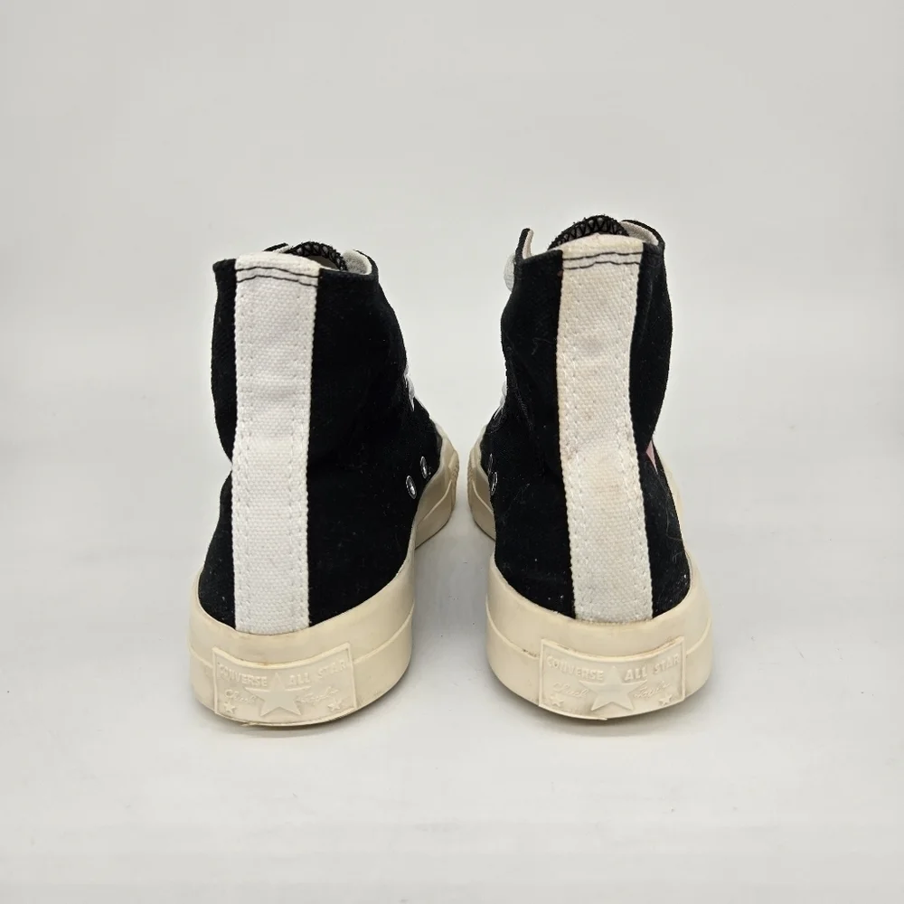 Comme des Garcons x Converse Chuck Taylor All Star Hi Black Shoes Women's Size 6